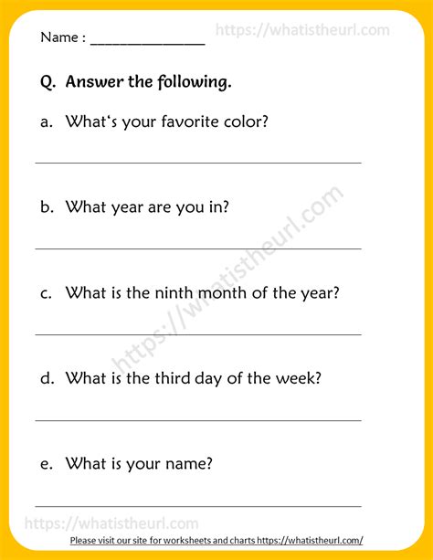 Third Grade Questions