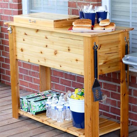 Diy Patio Cooler And Grill Cart Combo Plans Fix This Build That