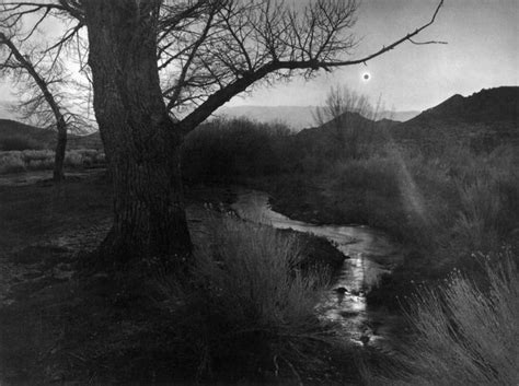 Ansel Adams The Black Sun Owens Valley California From The