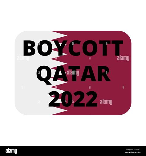 Boycott Qatar 2022 Symbol Icon Stock Photo Alamy