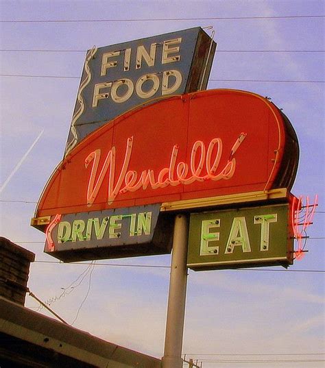 Wendell Smiths Restaurant Sign Vintage Neon Signs Restaurant Signs
