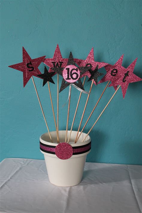 Whether you want to diy (do it yourself). sweet 16 centerpiece | For Jessica | Pinterest