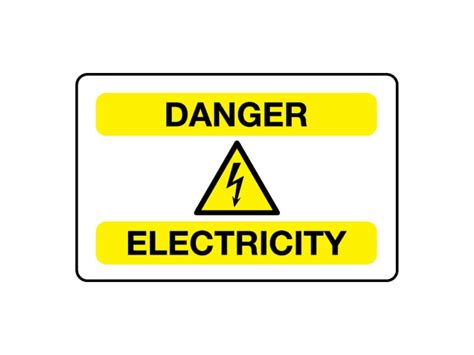 Danger Electricity Sign Hazard Signs Safe Industrial