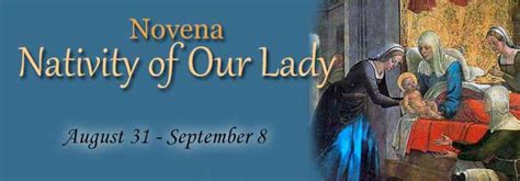 Novena For The Nativity Of Our Lady Feast September 8 Our Blessed