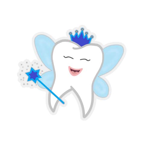 Blue Tooth Fairy Stickers Etsy