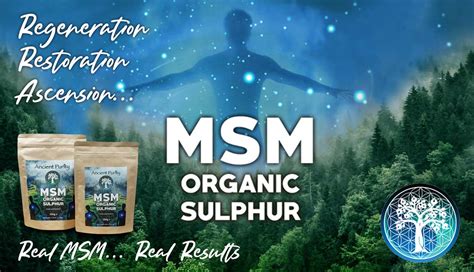 Msm Sulphur Pure Organic Sulfur Supplement Ancient Purity