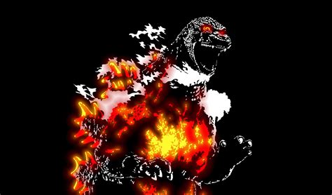 Burning Godzilla Background