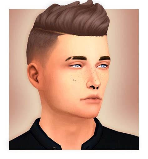 Cc Sims 4 Hair Male Sims 4 Hairs The Sims Resource Wings Os1006 Hair