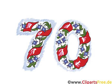 Gestalte mit diesen vorlagen kostenlose kindergeburtstagseinladungen zum ausdrucken. Geburtstag Wünsche 70 Jahre - Clipart Vorlage für ...
