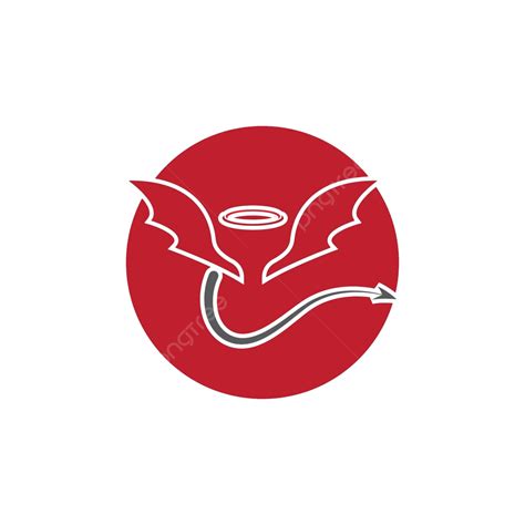 Devil Angel Logo Vector Isolated Evil Red Vector Isolated Evil Red Png And Vector With
