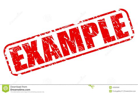 Example Red Stamp Text Stock Vector - Image: 43363006
