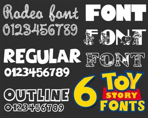 This is available for both windows and mac. TOY STORY FONT svg, toy story alphabet, toy story numbers ...