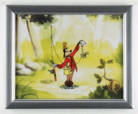 Walt Disneys Goofy 13x16 Custom Framed 2 Piece Animation Serigraph