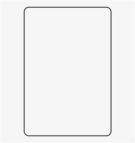 Blank Playing Card Template Snap Frame Png Image Transparent Png