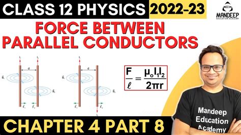Force Between Two Parallel Current Carrying Conductors Class 12