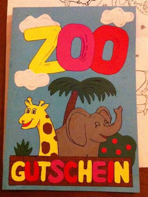 Zoo Gutschein Vorlage