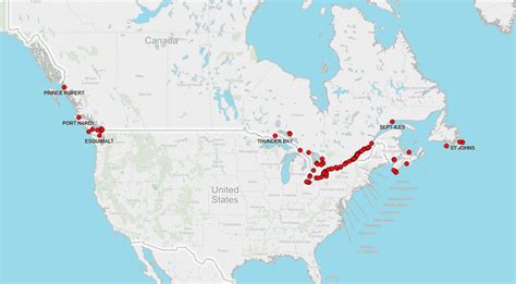 Sea Ports In Canada Ship Tracker