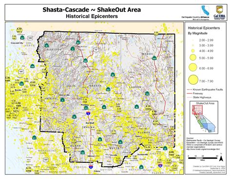 Great Shakeout Earthquake Drills Shasta Cascade Area