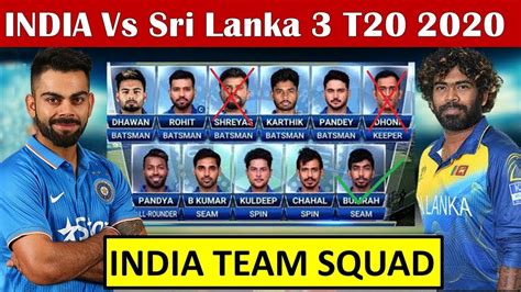 Tremendous how shaw and kishan batted, they finished game in first 15 overs only, says dhawan dhawan also praised the spinners for bringing india back into the match after sri lanka made a strong start. BCCI Announced India T20 Team Squad Against Srilanka 2020 ...