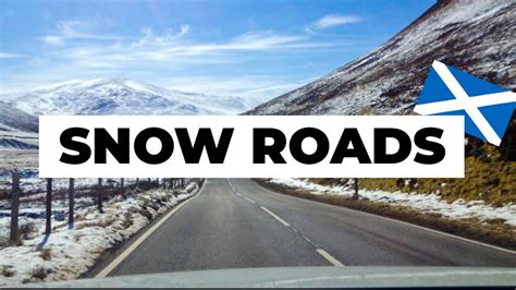 Snow Roads Scenic Route Schottlands Höchste Straße Schottland Road