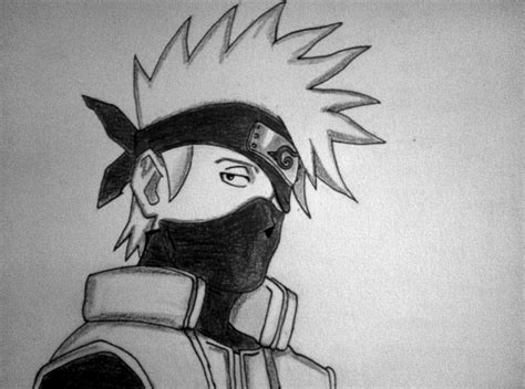 Kakashi Drawing Kakashi Drawing Naruto Sketch Anime Boy Sketch