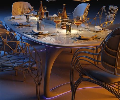 Artstation Futuristic Dining Set Resources