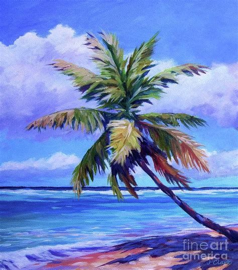They always try to grow straight up. The Leaning Palm Art Print by John Clark | Palm trees ...