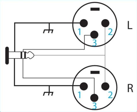 Trs Wiring Diagram Cable Neutrik Xlr 14 Combo Jacks