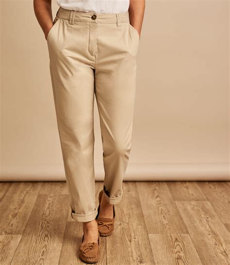 Stone Cotton Casual Trouser Woolovers Us
