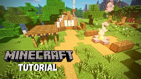 Minecraft How To Build A Campsite Tutorial Youtube