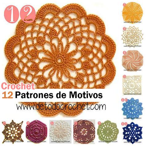 12 Patrones De Motivos Crochet Descarga Gratis Todo Crochet