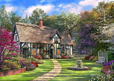 The Hideaway Cottage Digital Art By Dominic Davison