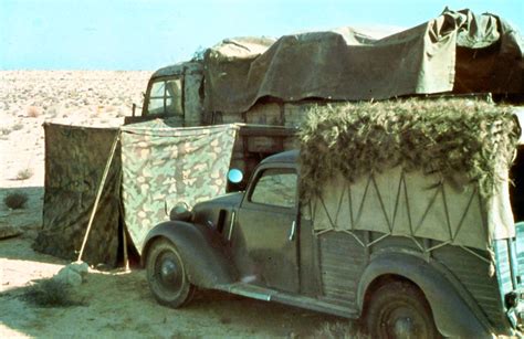 World War Ii In Color Italian Vehicles In The North African Desert