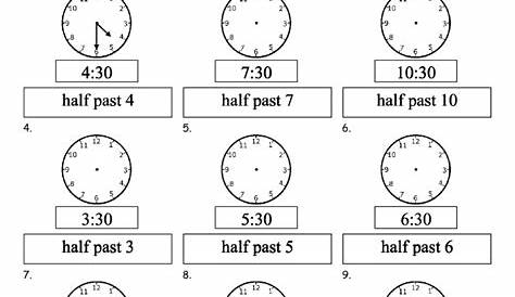 Time - half past (2) - TMK Education