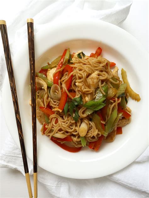 … hot and sour soup or egg drop soup. Easy Healthy Chicken Lo Mein Recipe