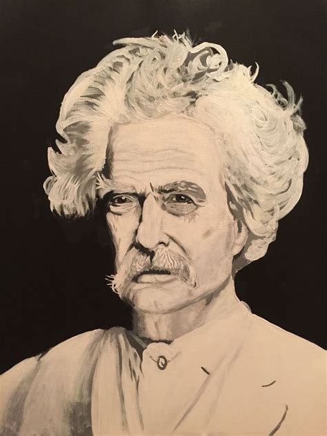 Mark Twain Painting Mark Twain Artsy Male Sketch Painting Painting