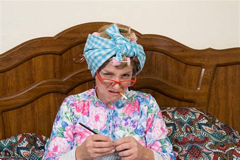 Smoking Grumpy Old Lady Stock Photos Pictures And Royalty Free Images