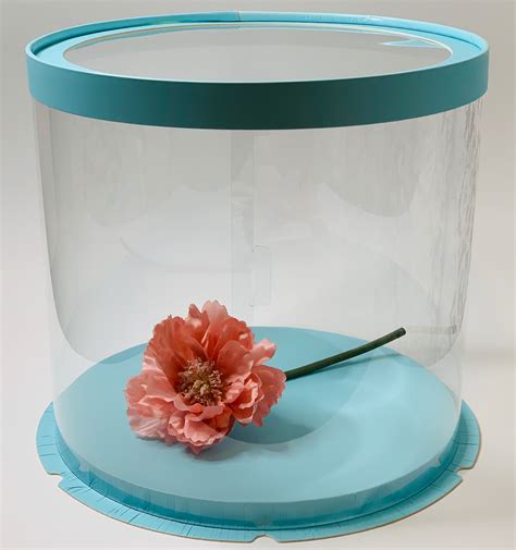 10 Clear Cake Boxes Bulk Round Clear Cake Box 95height Etsy