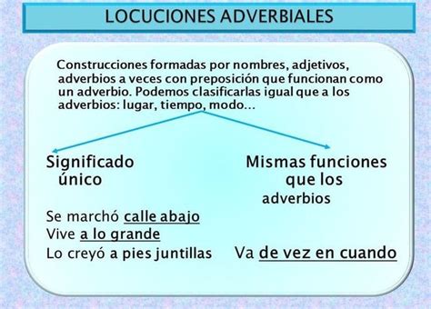 Locuciones Adverbiales Clasificación Y 74 Ejemplos ⭐ Escuela De Letras