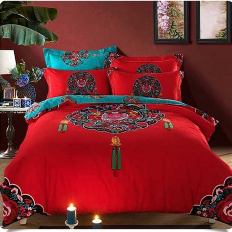 Warm Sanded Cotton Home Textile Boho Bedding Sets Queen King4pcs