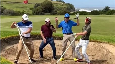 Video Aussie Golfers Show Off Their Hilarious Golf Dance Aussie Golfer