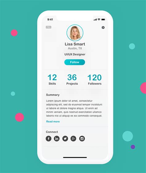 Daily UI - User Profile on Behance