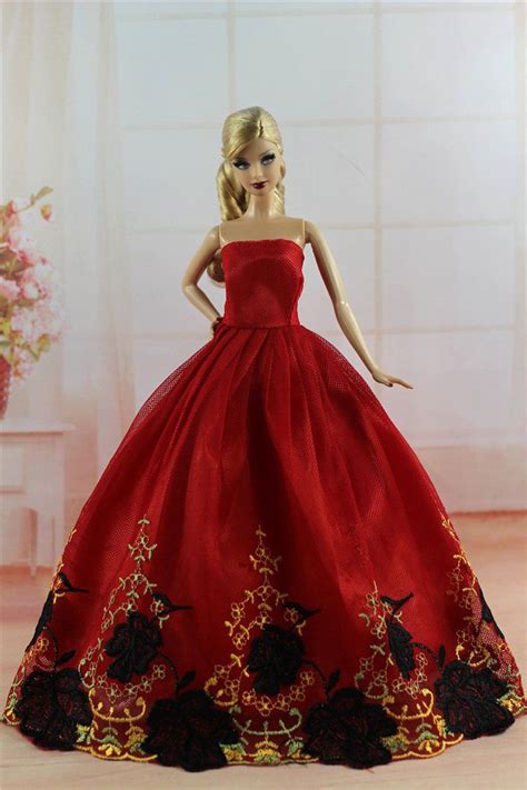 fashion princess party dress evening clothes gown for barbie doll s320 klær