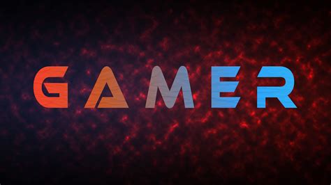 Gamer Typography Logo Gamer Typography Logo Is An Hd Desktop Wallpaper