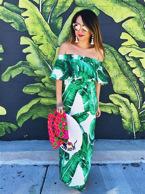 The Best Palm Leaf Dress Three Ways Havana Nights Dress Tropical