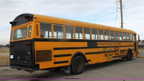 1986 Thomas Built 3885 School Bus In Derby Ks Item 6534 Sold