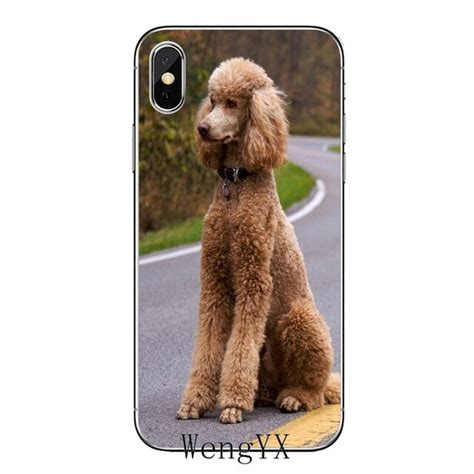 Cute Pets Poodle Puppy Dogs Slim Silicone Tpu Soft Phone Cover Case For
