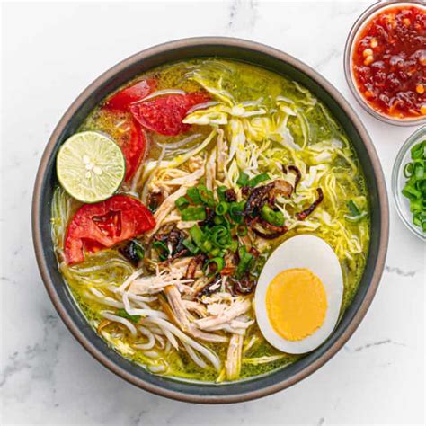 Soto Ayam Recipe Indonesian Chicken Soup With Vermicelli Posh Journal