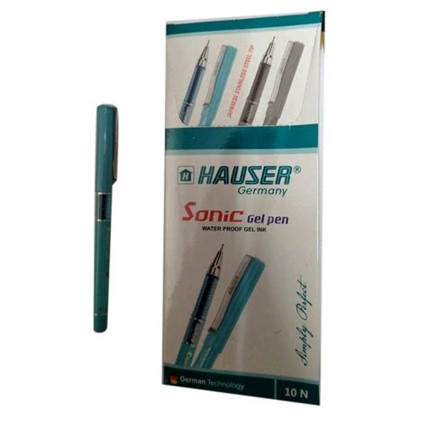 Plastic Blue Hauser Sonic Gel Pen For Writing Packaging Type Box At