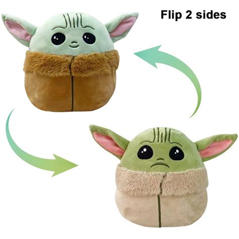 New The Mandalorian The Child Grogu Two Sides Plush Toy Available Now